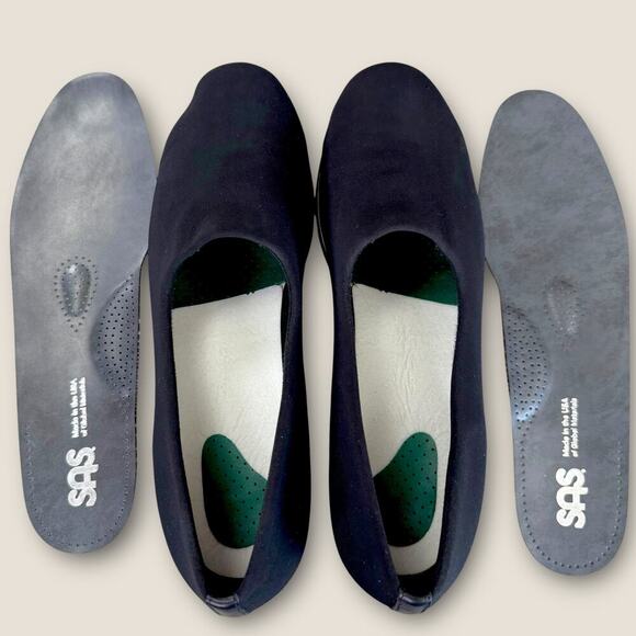 SAS Bliss Wedge Heel Pumps Tripad Comfort Shoes Slip On Casual Size 10.5 Black - Picture 10 of 13